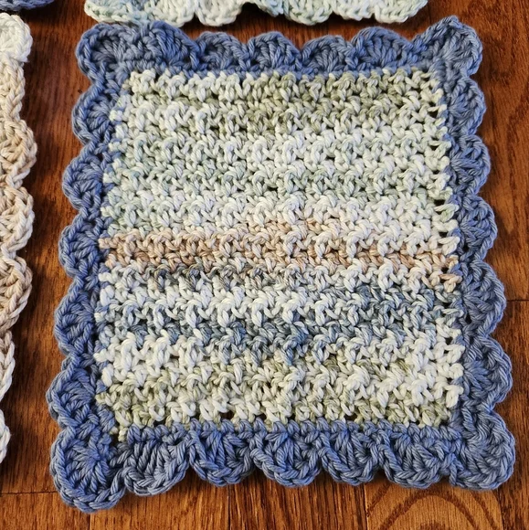 Crochet Stone Wash Washcloth and Face Disc Set - Picture 6 of 10